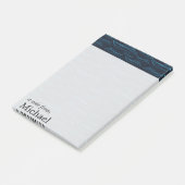 青いヨットパターン|はあなたの名前を加えます ポストイット (アングル)