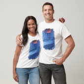 青いライト、スウェーデンのサウナ Tシャツ (ユニセックス)