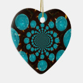 青いライト セラミックオーナメント (右)