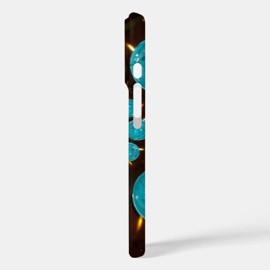 青いライト Case-Mate iPhoneケース (裏面 / 左)