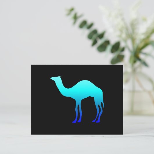青いラクダ ポストカード (スタンド正面)