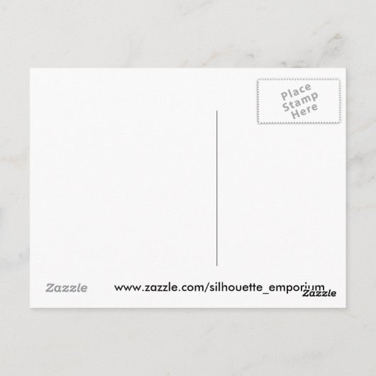 青いラクダ ポストカード (裏面)