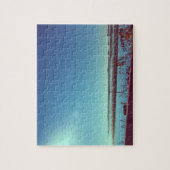 青いラグーンに太陽が輝く ジグソーパズル (縦)