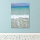 青いラグーン キャンバスプリント (インサイチュ (ウッドフロア))