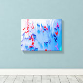 青いラグーン キャンバスプリント (インサイチュ (ウッドフロア))