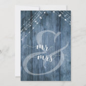 青いラスティックな木と灯り　所有する為にそして保持する為に 招待状 (裏面)