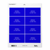 青いラベル ラベル (フルシート)