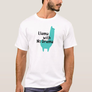 青いラマのTシャツ Tシャツ