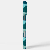 青いラメ入り人魚の鱗模様 Case-Mate iPhoneケース (裏面 / 右)