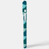 青いラメ入り人魚の鱗模様 Case-Mate iPhoneケース (裏面 / 左)