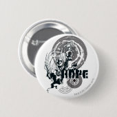 青いランタンのグラフィック4 缶バッジ (正面&裏面)