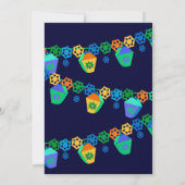 青いランタンのルアウ卒業パーティー招待状 招待状 (裏面)