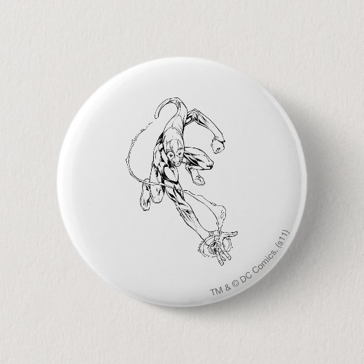 青いランタン9 缶バッジ (正面)