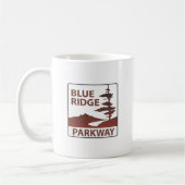 青いリッジのパークウェイのハイウェーの遠征 コーヒーマグカップ (左)