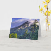 青いリッジのパークウェイの挨拶状 カード (黄色い花)