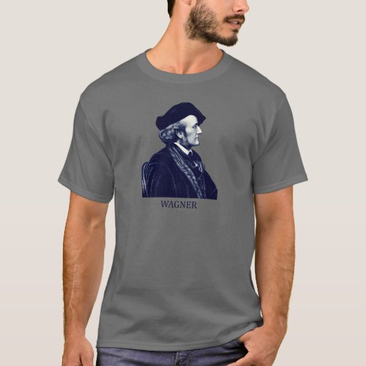 青いリヒャルト・ワーグナー Tシャツ (正面)
