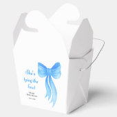 青いリボンの結婚前お祝いパーティー 彼女は結婚する フェイバーボックス (オープン)