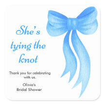 青いリボンの結婚前パーティー 彼女は結婚する