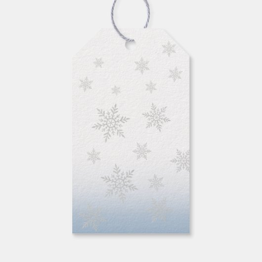 青いリボンの赤ちゃん 寒いよ 外は赤ちゃん歓迎会 ギフトタグ (裏面)