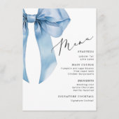 青いリボン 彼女は結婚する メニュー (正面)