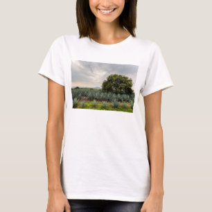 青いリュウゼツランとの景色 Tシャツ