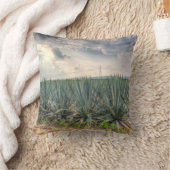 青いリュウゼツラン クッション (ブランケット)