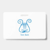 青いリラ バッジ (裏面)