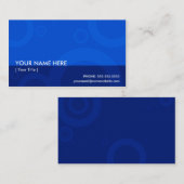 青いリングや輪 名刺 (正面/裏面)