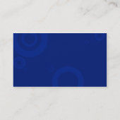 青いリングや輪 名刺 (裏面)