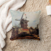 『青いル・ムーラン』(仏: Le Moulin de Blute Fin) by ヴィンセント・ファ クッション (ブランケット)