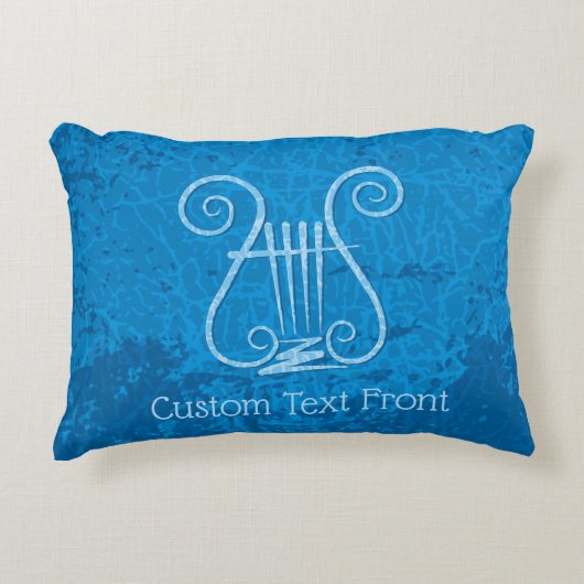 青いレイヤーの背景 アクセントクッション (正面)