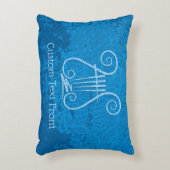 青いレイヤーの背景 アクセントクッション (正面(垂直))