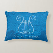 青いレイヤーの背景 アクセントクッション (裏面)