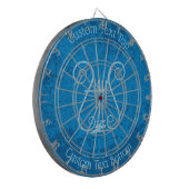 青いレイヤーの背景 ダーツボード (正面左)