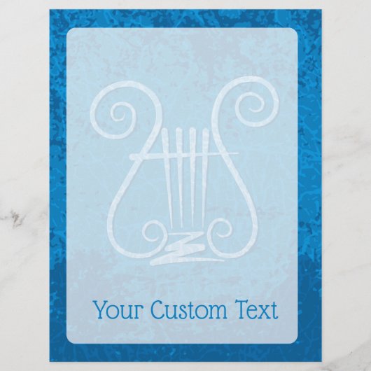 青いレイヤーの背景 チラシ (正面)