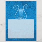 青いレイヤーの背景 チラシ (裏面)