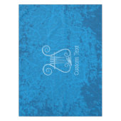 青いレイヤーの背景 テーブルクロス (正面)