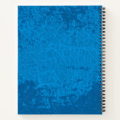 青いレイヤーの背景 ノートブック (裏面)