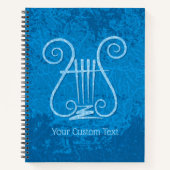 青いレイヤーの背景 ノートブック (正面)