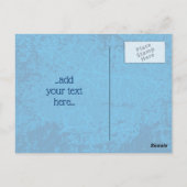 青いレイヤーの背景 ポストカード (裏面)