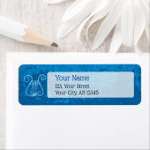 青いレイヤーの背景 ラベル (インサイチュ)