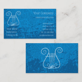 青いレイヤーの背景 名刺