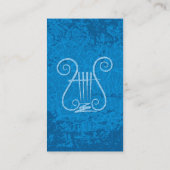 青いレイヤーの背景(縦) 名刺 (裏面)