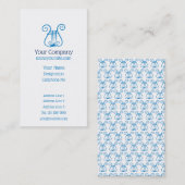 青いレイヤ(垂直) 名刺 (正面/裏面)