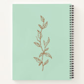 青いレシピスパイラルノートブック ノートブック (裏面)