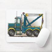 青いレッカー車のレッカー車のマウスパッド マウスパッド (マウス)