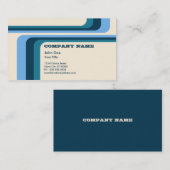 青いレトロはv.2を縞で飾ります 名刺 (正面/裏面)