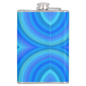 青いレトロパターン フラスク (裏面)