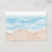 青いレトロビーチブックリクエストエンクロージャカード エンクロージャーカード (裏面)