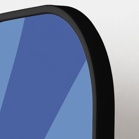 青いレトロフォント名前をカスタムする文字効果70年代 ピックルボールラケット (左詳細)